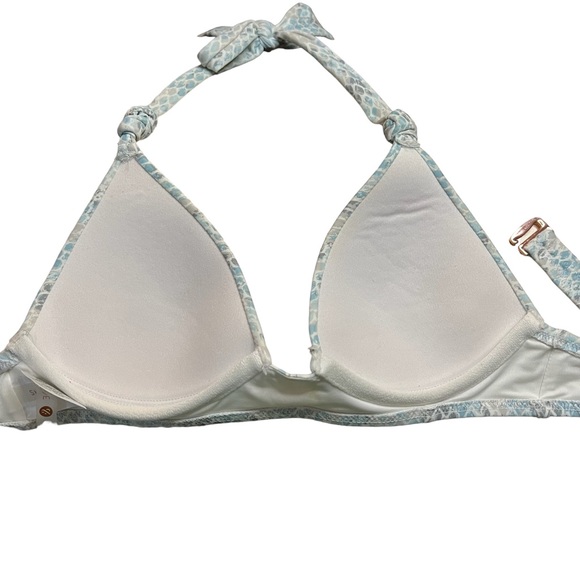 Shade & Shore Blue & White Snake Print Bikini - Picture 6 of 10